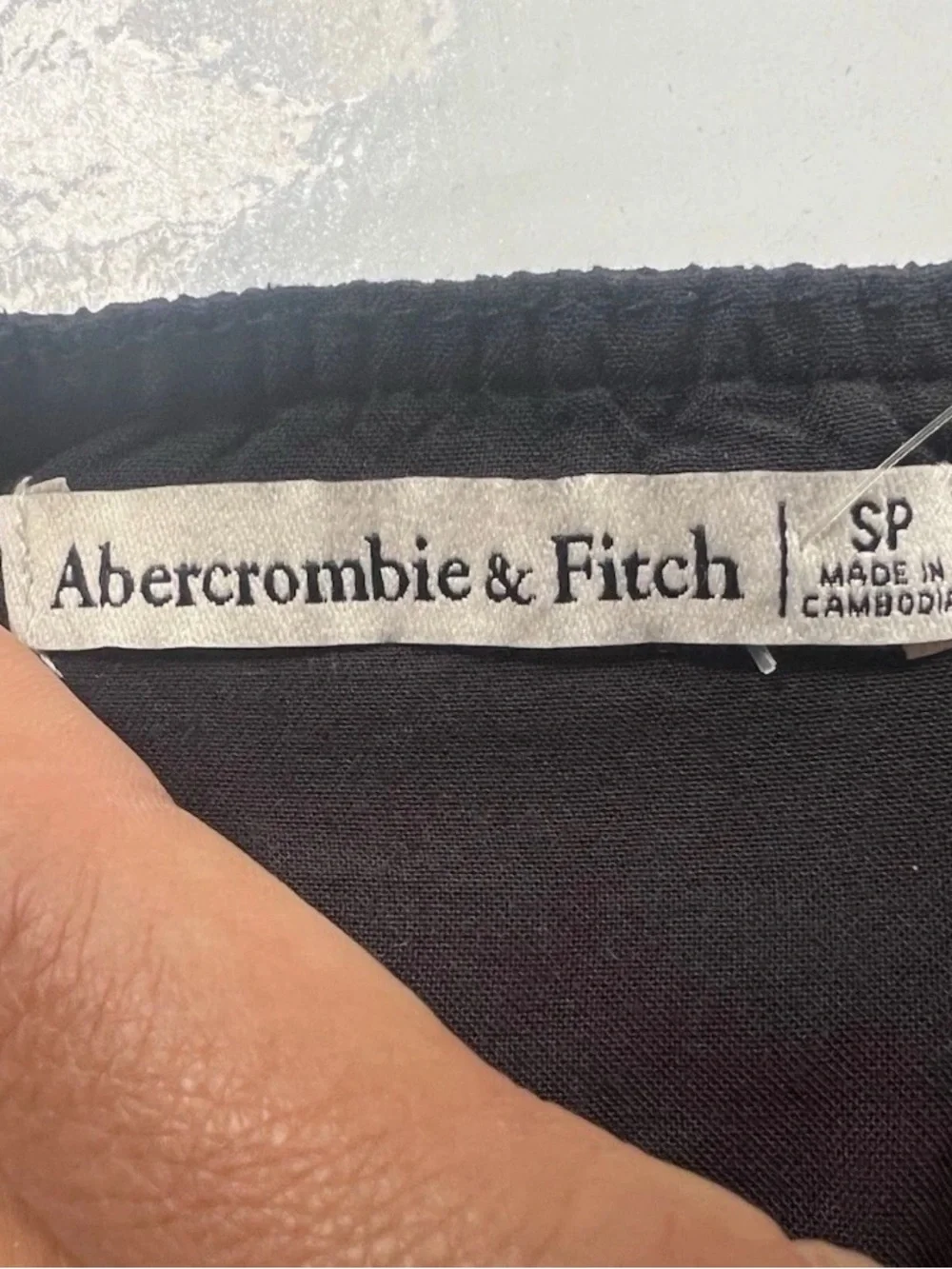 Abercrombie & Fitch Black Cutout Tiered Maxi Dress Flowy Babydoll NWT SP